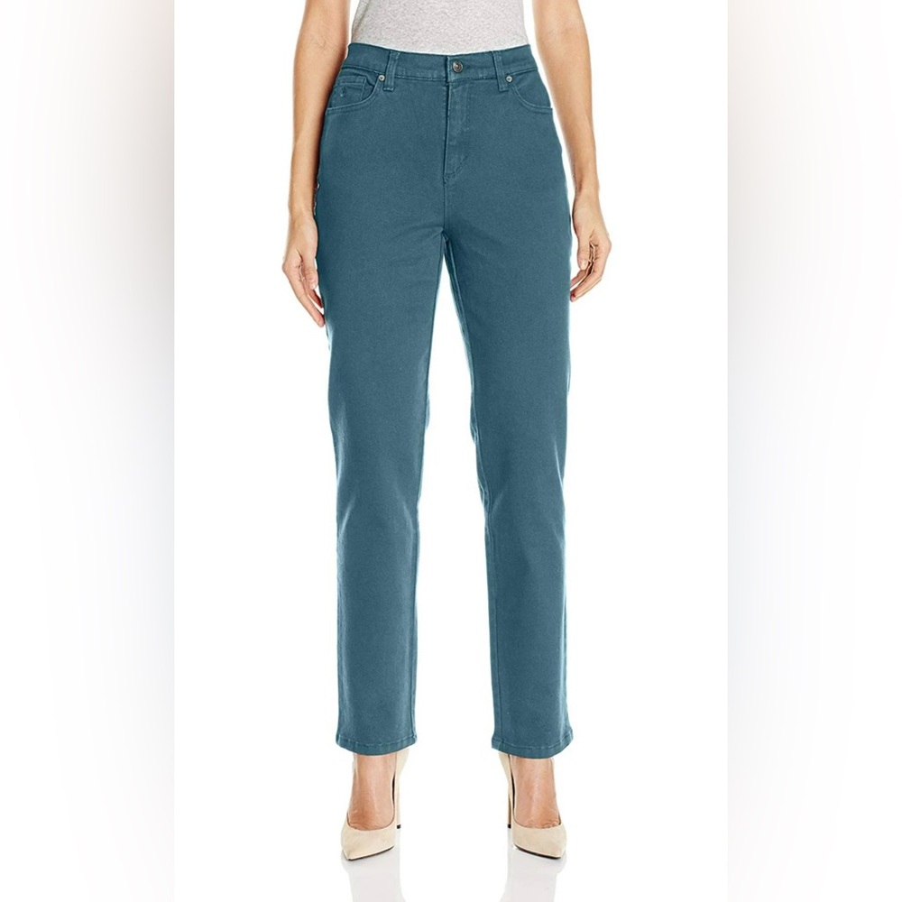 Gloria Vanderbilt Teal Straight Leg Jeans